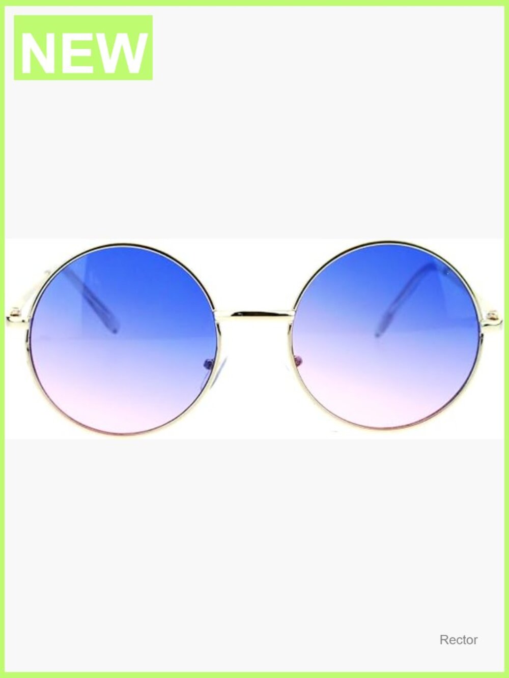 Retro Round Sunglasses - Vintage Circle Hippie Groovy Style with UV Protection